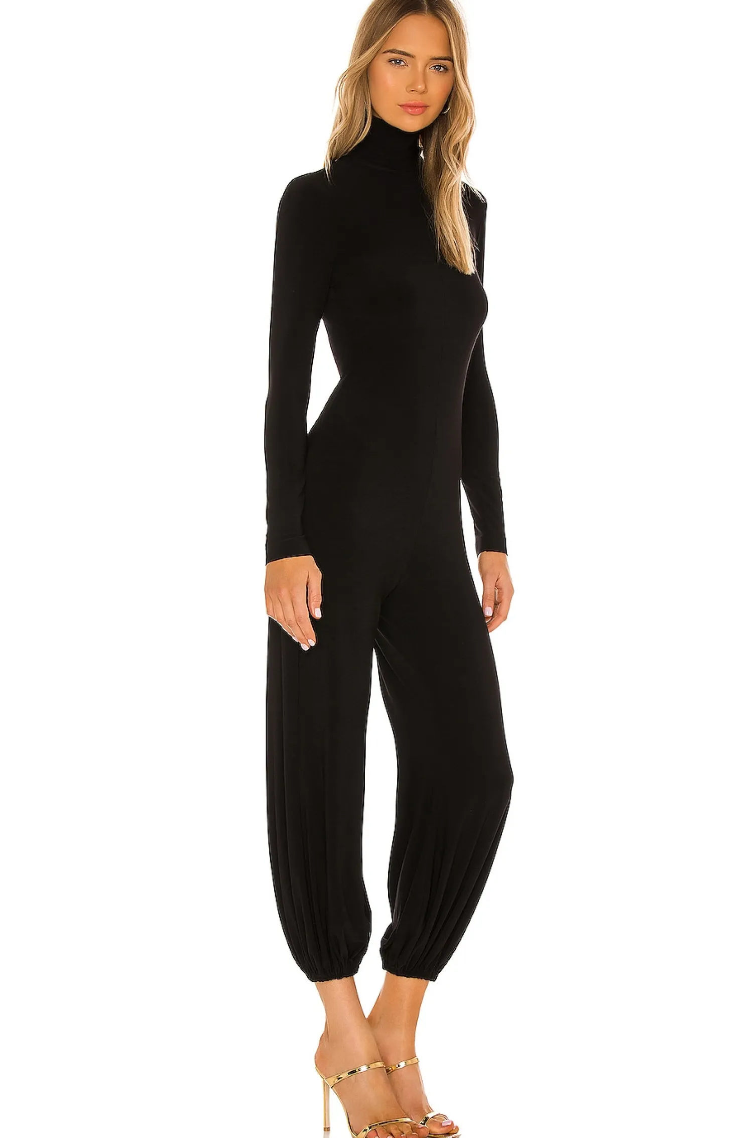 Women Norma Kamali Jumpsuits>Turtleneck Jog Jumpsuit