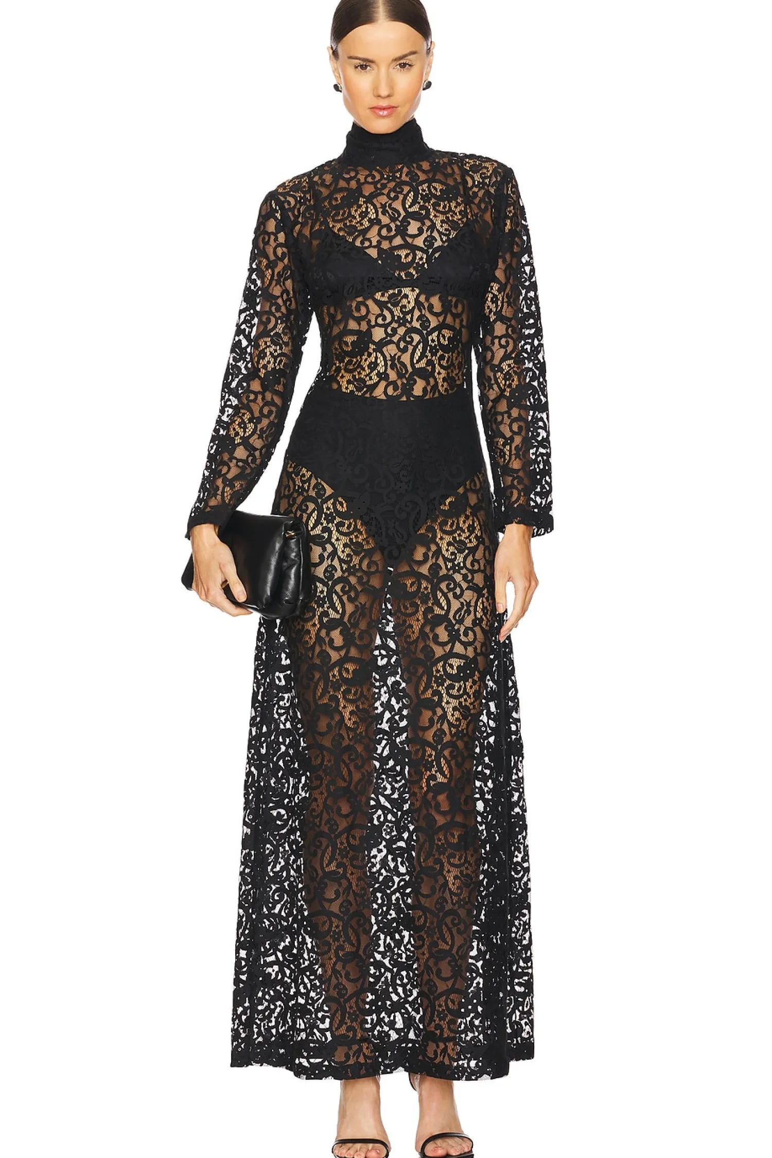 Women SWF Dresses>Turtleneck Maxi Dress