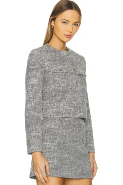 Women Theory Jackets & Coats>Tweed Military Jacket