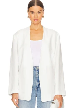 Women Enza Costa Jackets & Coats>Twill Relaxed Blazer