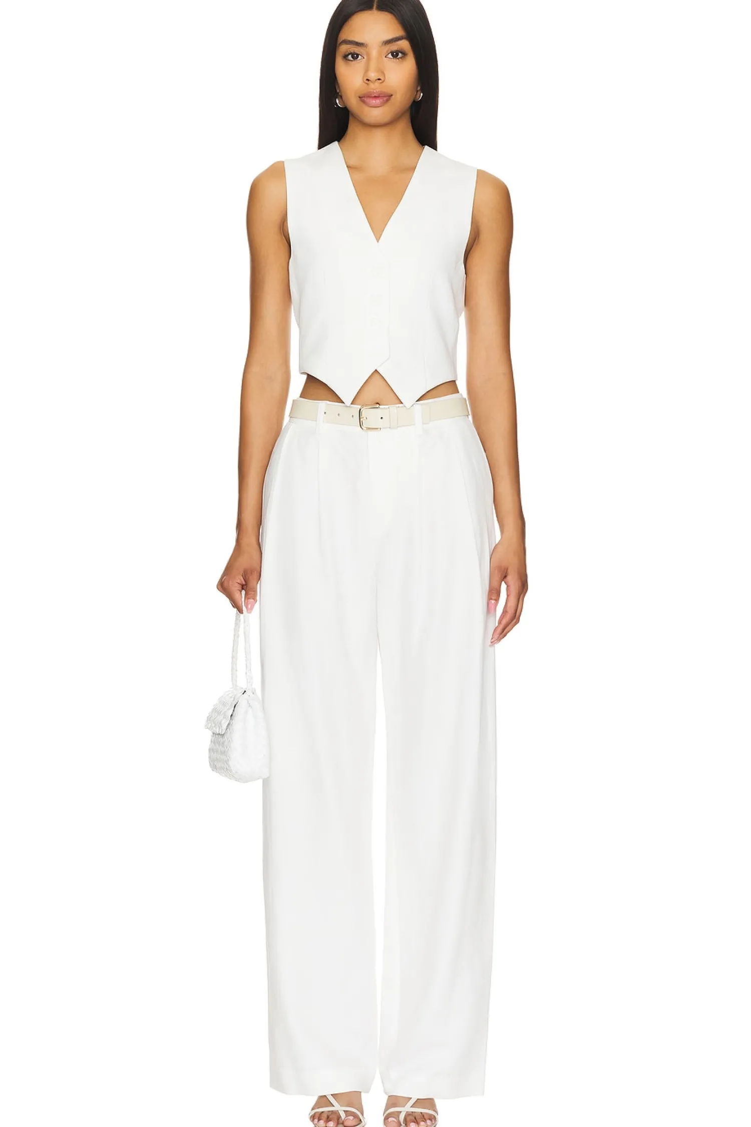 Women Enza Costa Pants>Twill Sartorial Pant