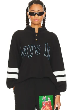 Women Boys Lie Loungewear>Twin Flame Thermal Crewneck