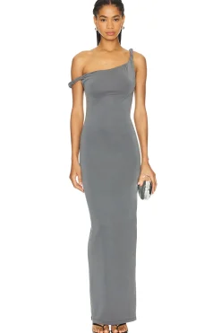 Women Good American Dresses>Twist Shoulder Maxi Dress
