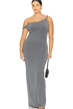 Women Good American Dresses>Twist Shoulder Maxi Dress