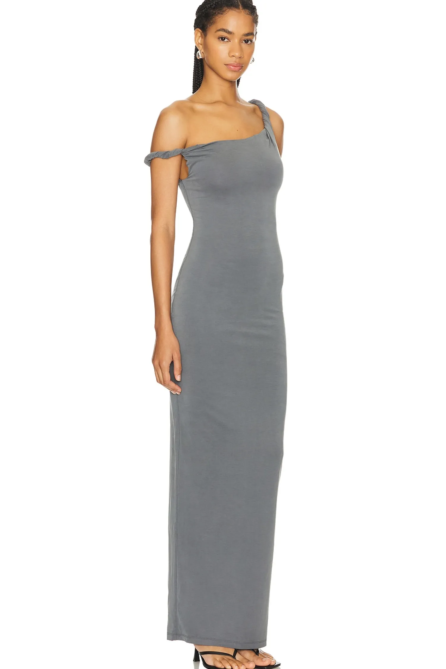 Women Good American Dresses>Twist Shoulder Maxi Dress