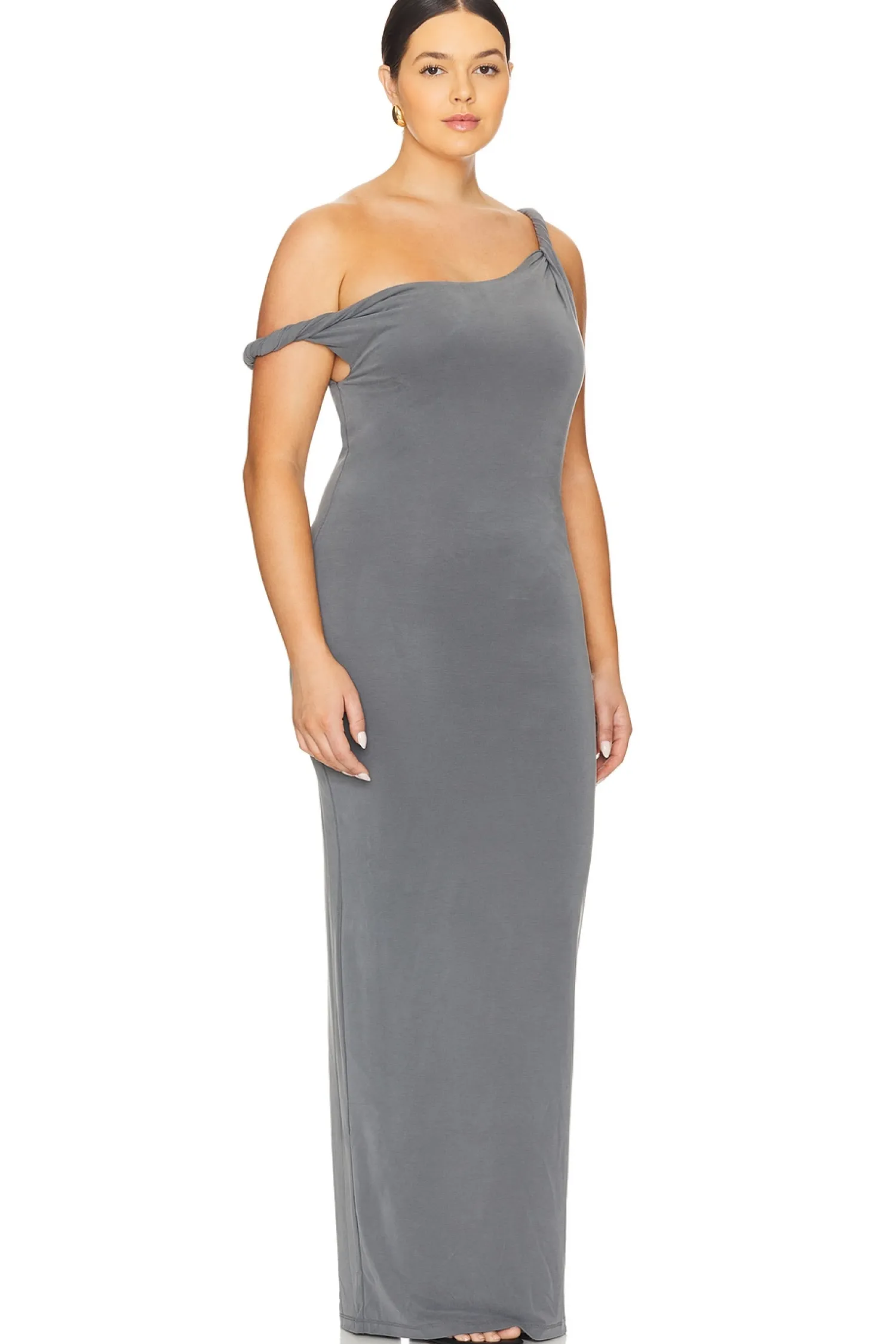 Women Good American Dresses>Twist Shoulder Maxi Dress