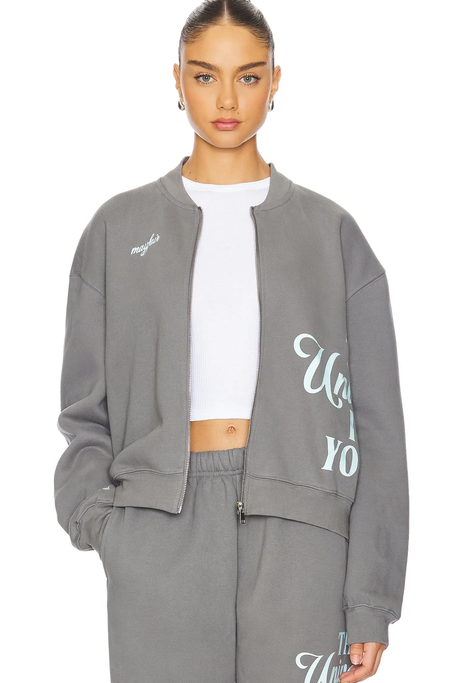 Women The Mayfair Group Loungewear>Universe Is On Your Side Zip Up Jacket
