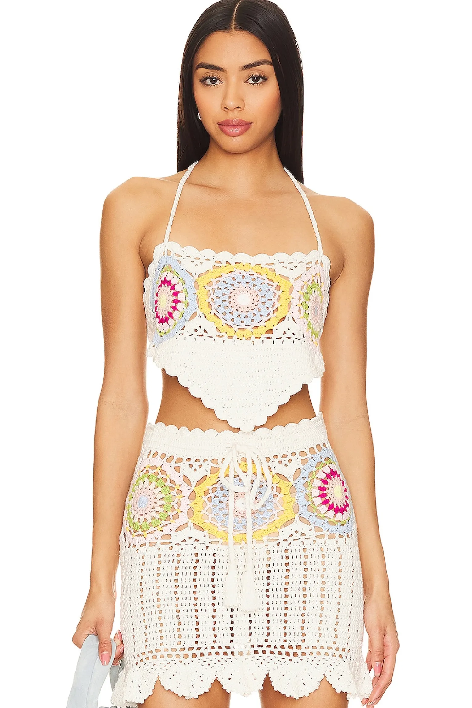 Women Lovers and Friends Matching Sets>Val Crochet Top