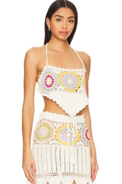 Women Lovers and Friends Matching Sets>Val Crochet Top