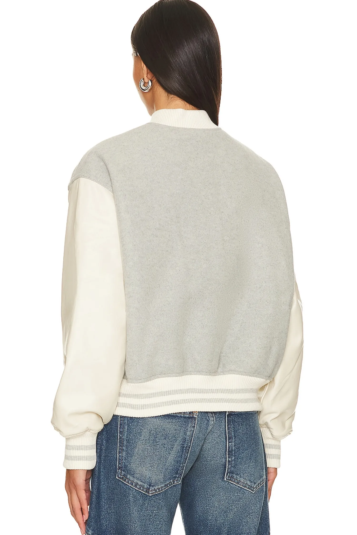 Women Good American Jackets & Coats>Varsity Bomber