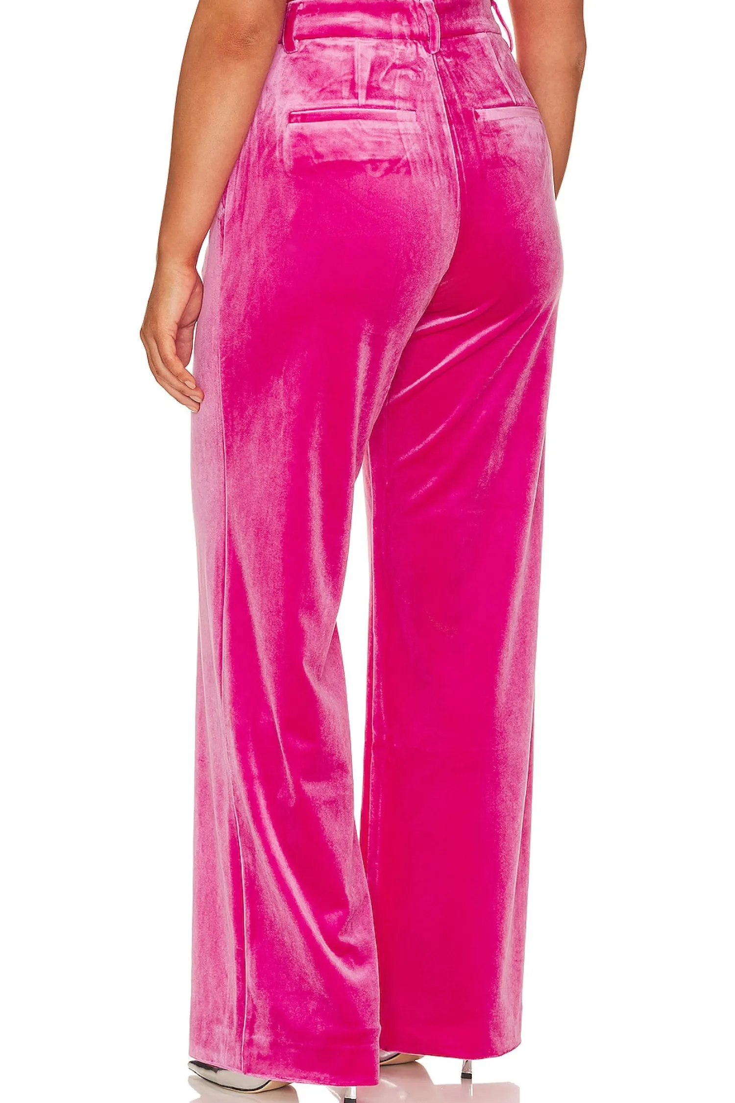 Women Good American Pants>Velvet Wide Leg Trouser
