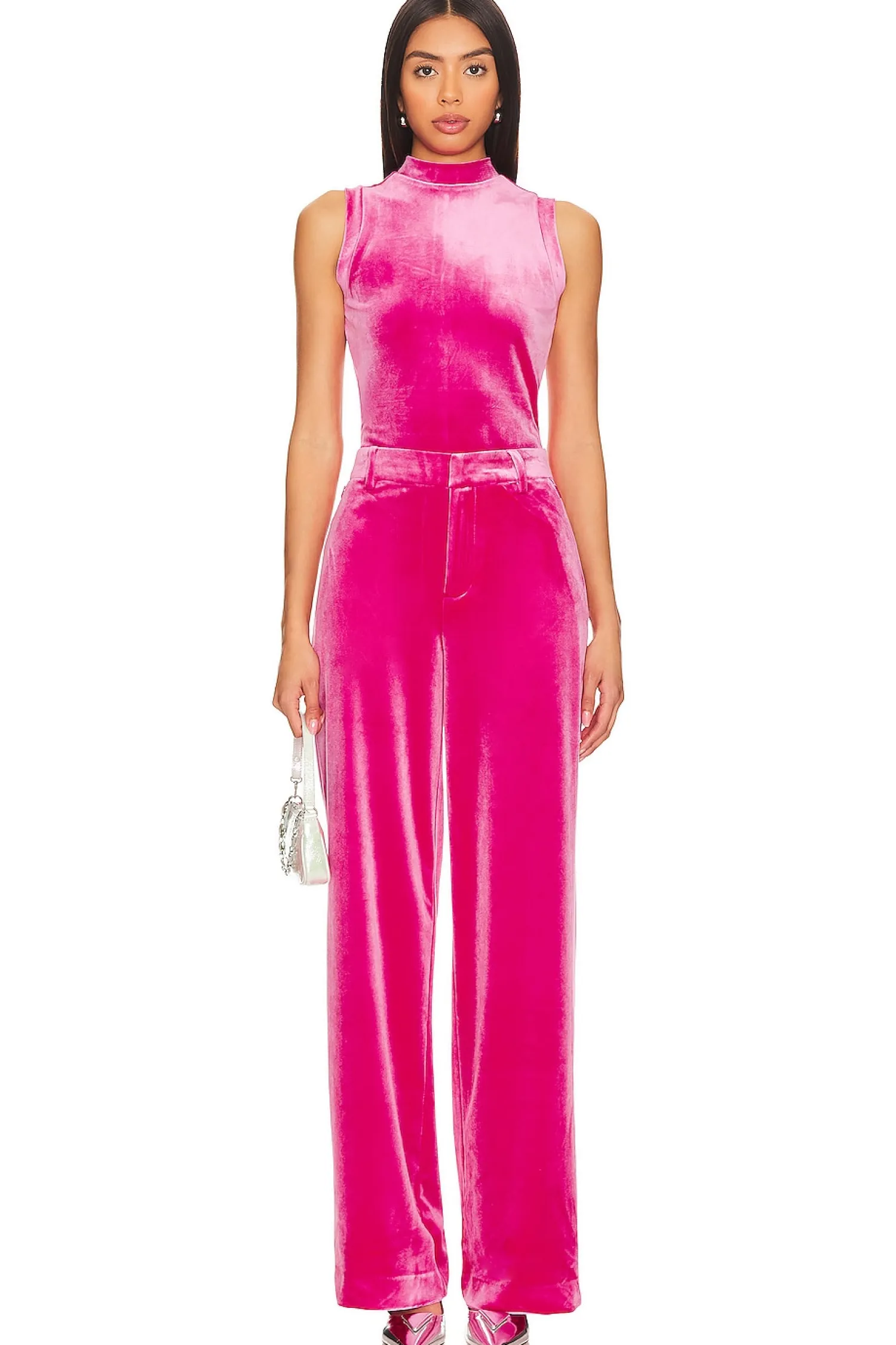 Women Good American Pants>Velvet Wide Leg Trouser
