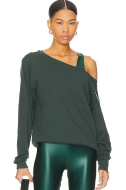 Women Spiritual Gangster Loungewear>Vida Off Shoulder Sweatshirt