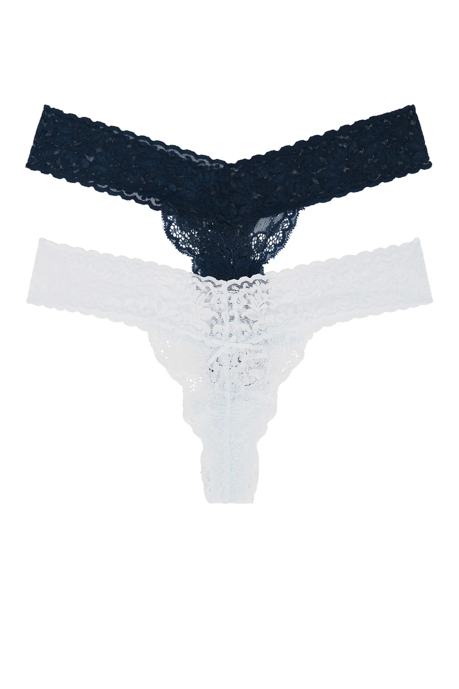 Women Privacy Please Lingerie & Sleepwear>Violet Lace Thong 2 Pack