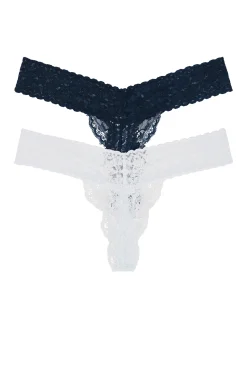 Women Privacy Please Lingerie & Sleepwear>Violet Lace Thong 2 Pack
