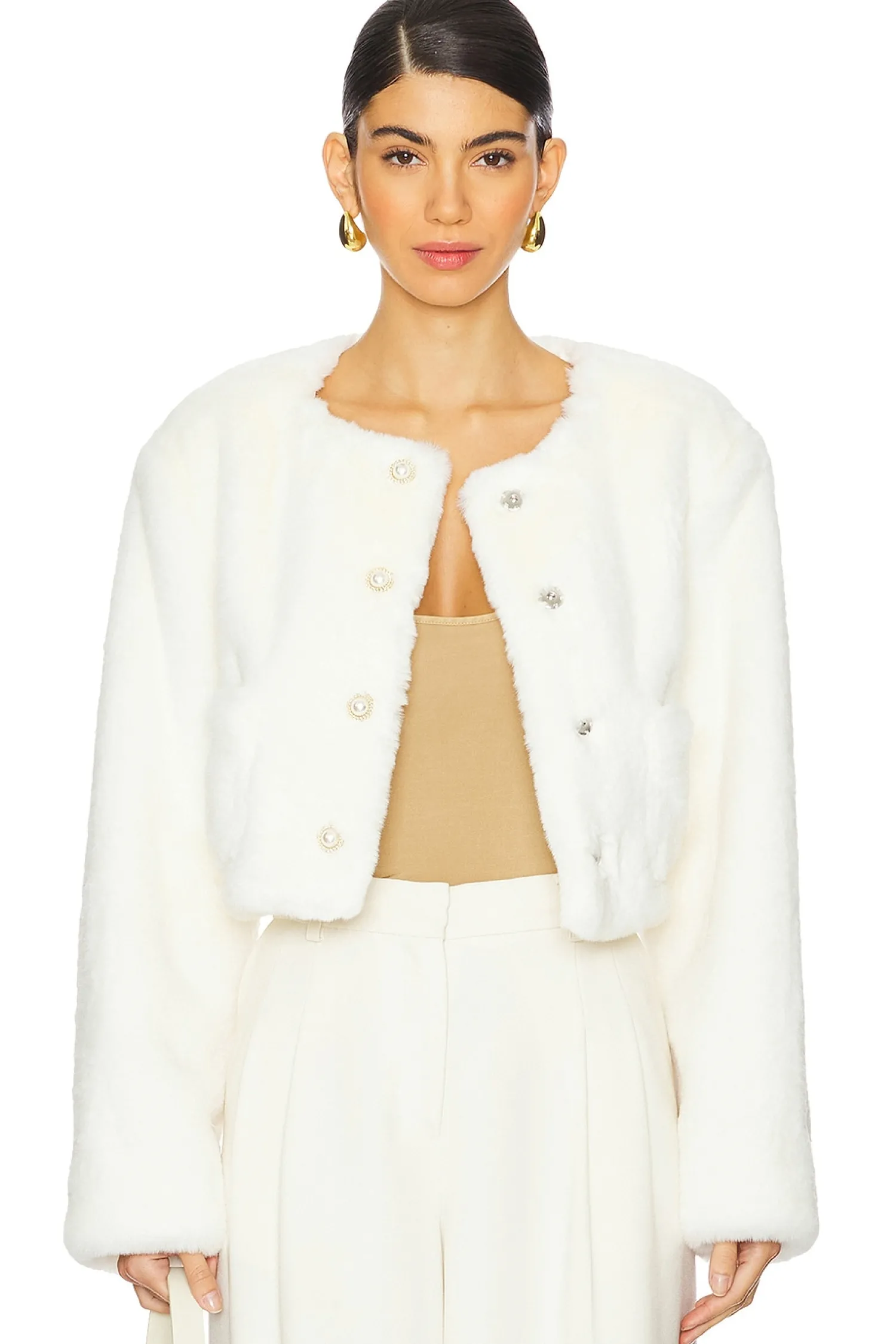 Women MAJORELLE Jackets & Coats>Vittoria Faux Fur Jacket