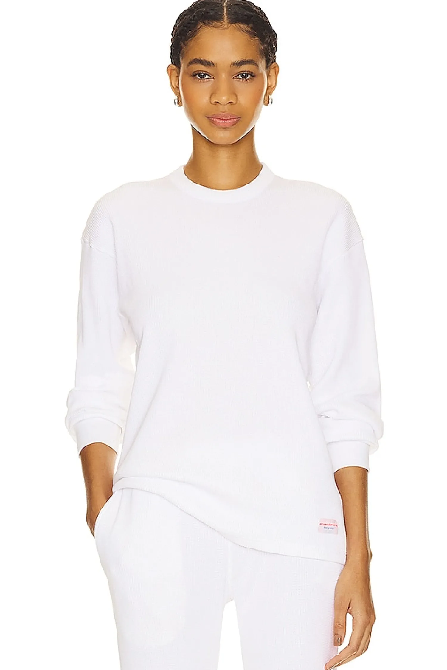 Women Alexander Wang Loungewear>Waffle Crew Neck Longsleeve