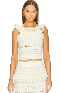Women Zimmermann Matching Sets>Waverly Crochet Halter Tank