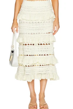 Women Zimmermann Matching Sets>Waverly Crochet Midi Skirt
