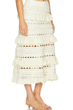 Women Zimmermann Matching Sets>Waverly Crochet Midi Skirt