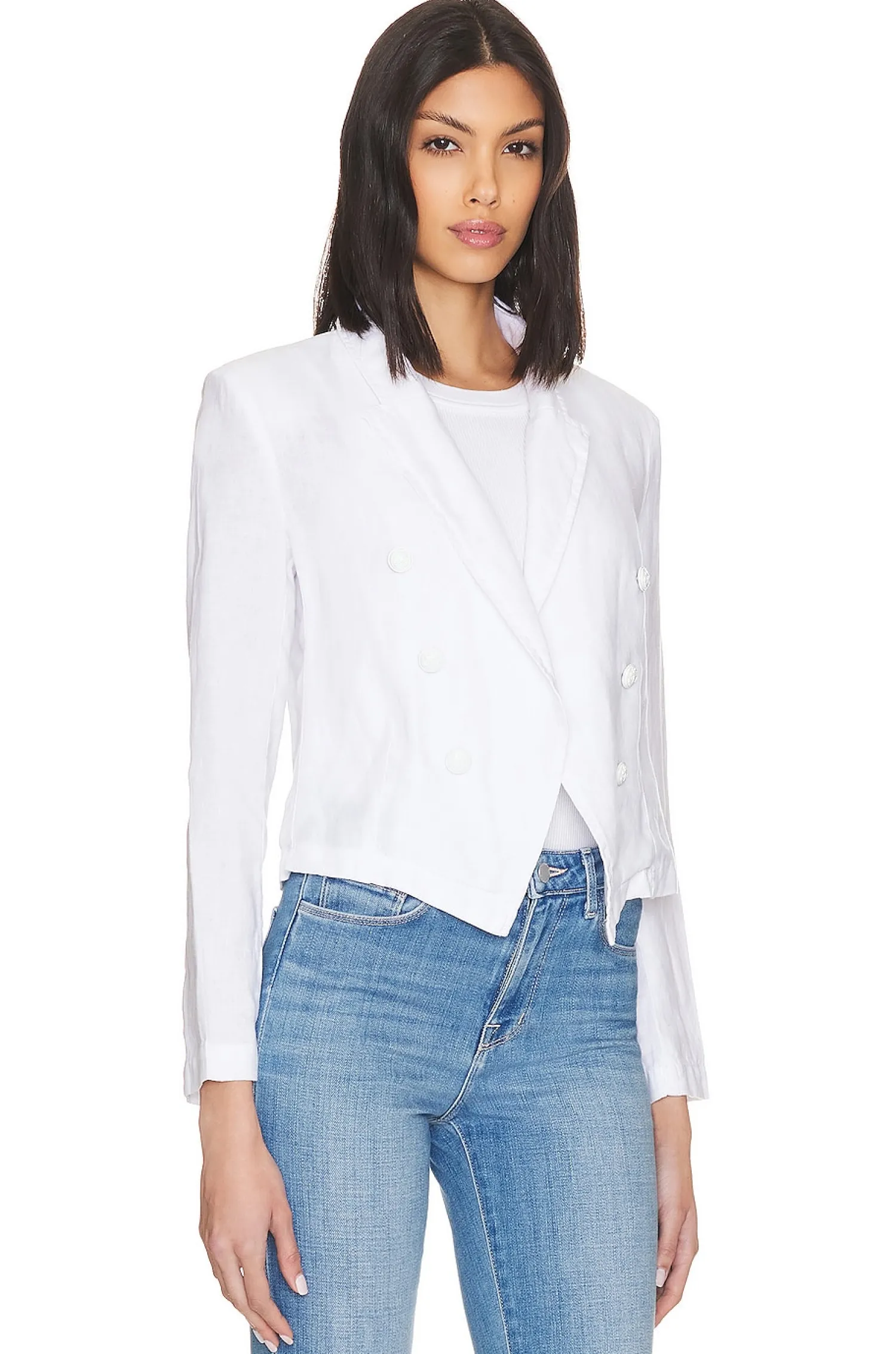 Women L'AGENCE Jackets & Coats>Wayne Crop Double Breasted Jacket