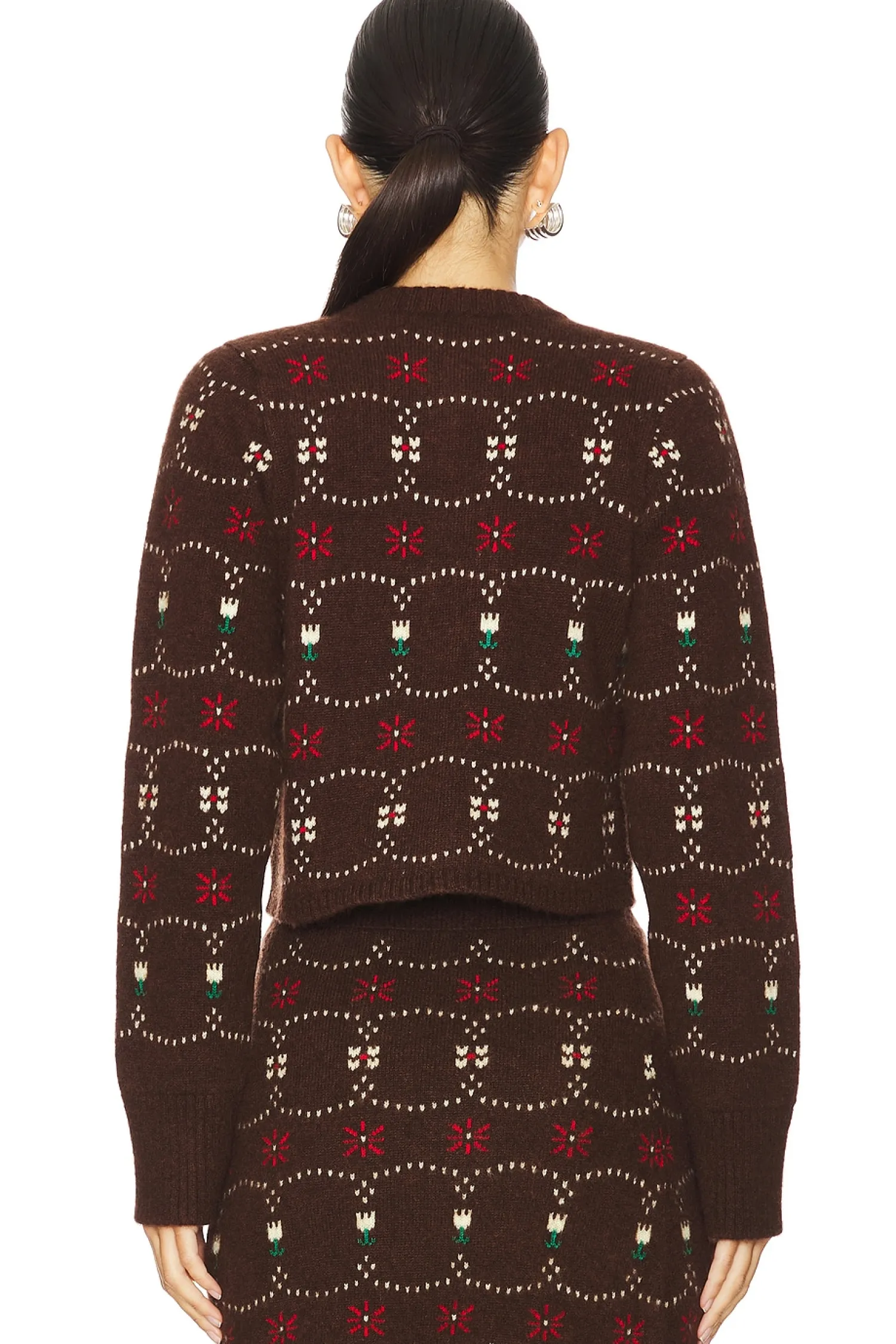 Women Calle Del Mar Matching Sets>Western Fair Isle Cashmere Cardigan