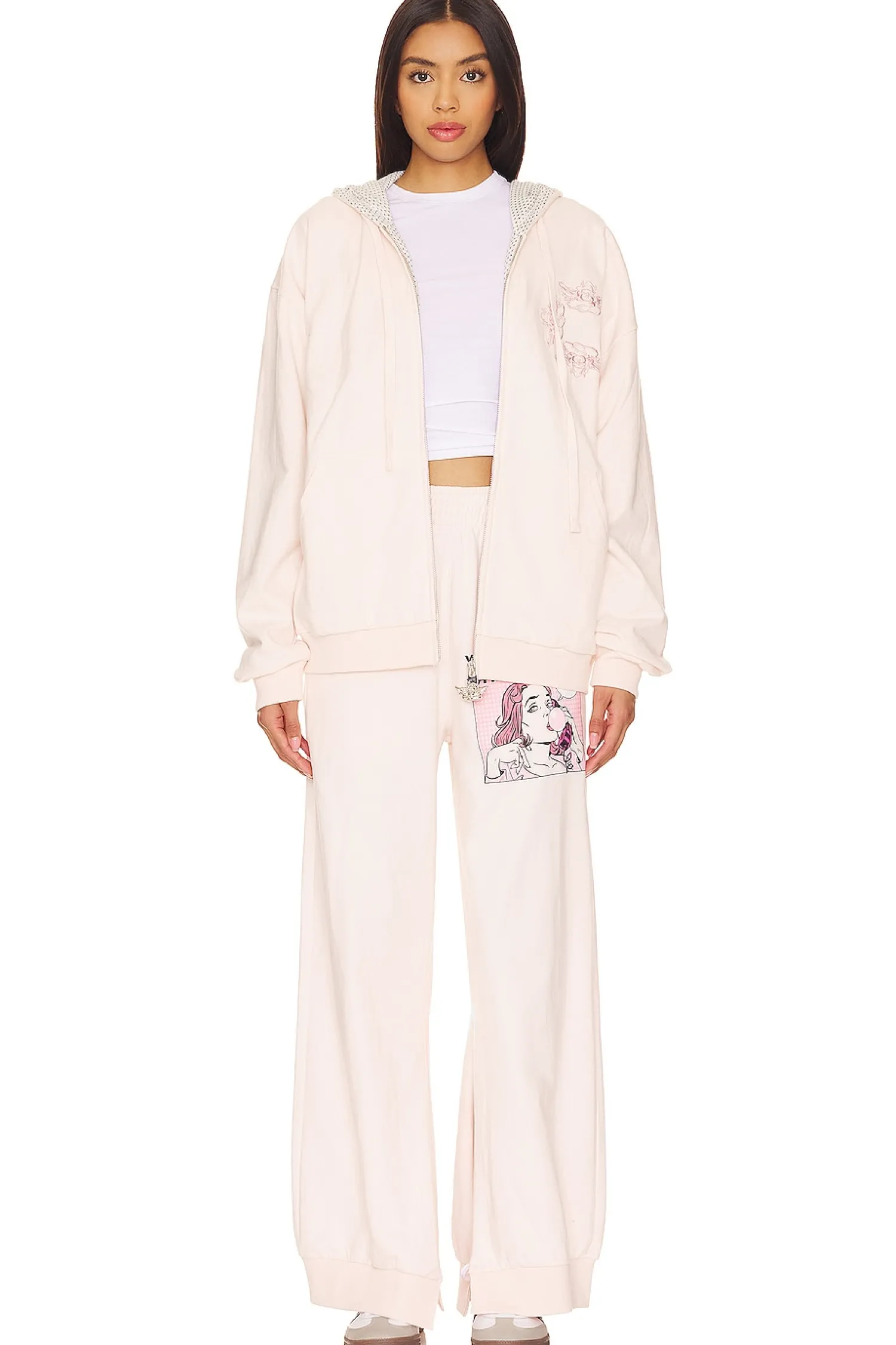 Women Boys Lie Loungewear>What Are You Going To Do Without Him Zip-up Hoodie