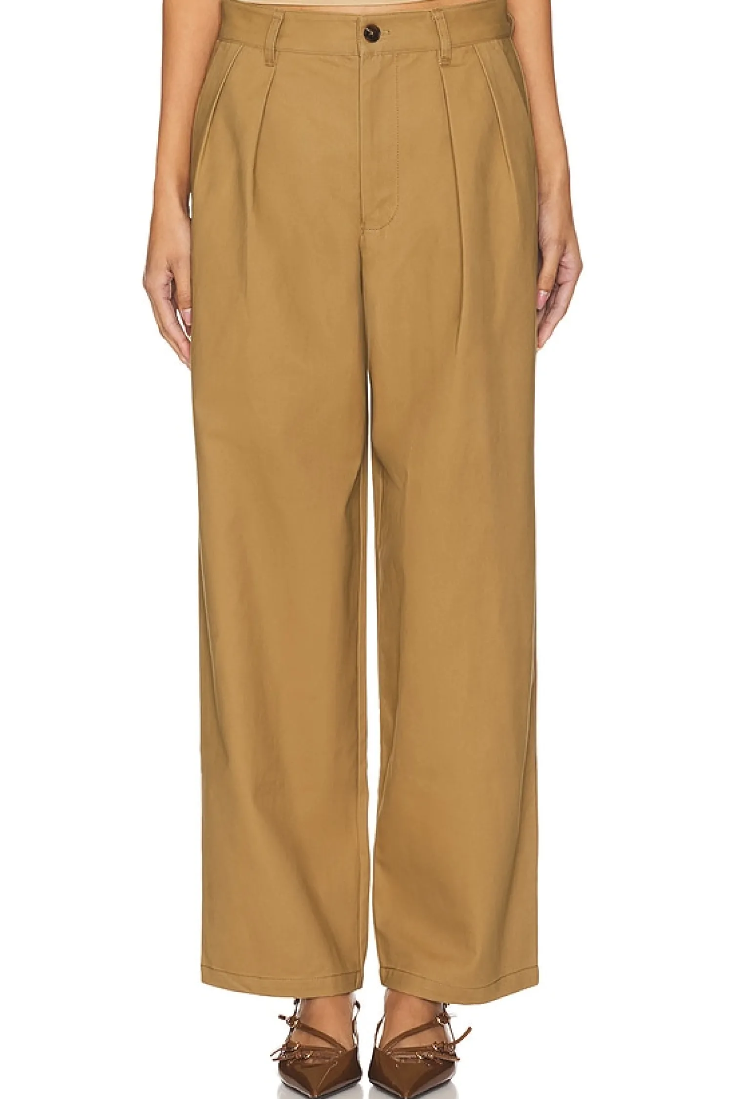 Women WAO Pants>Wide Leg Pleated Trouser
