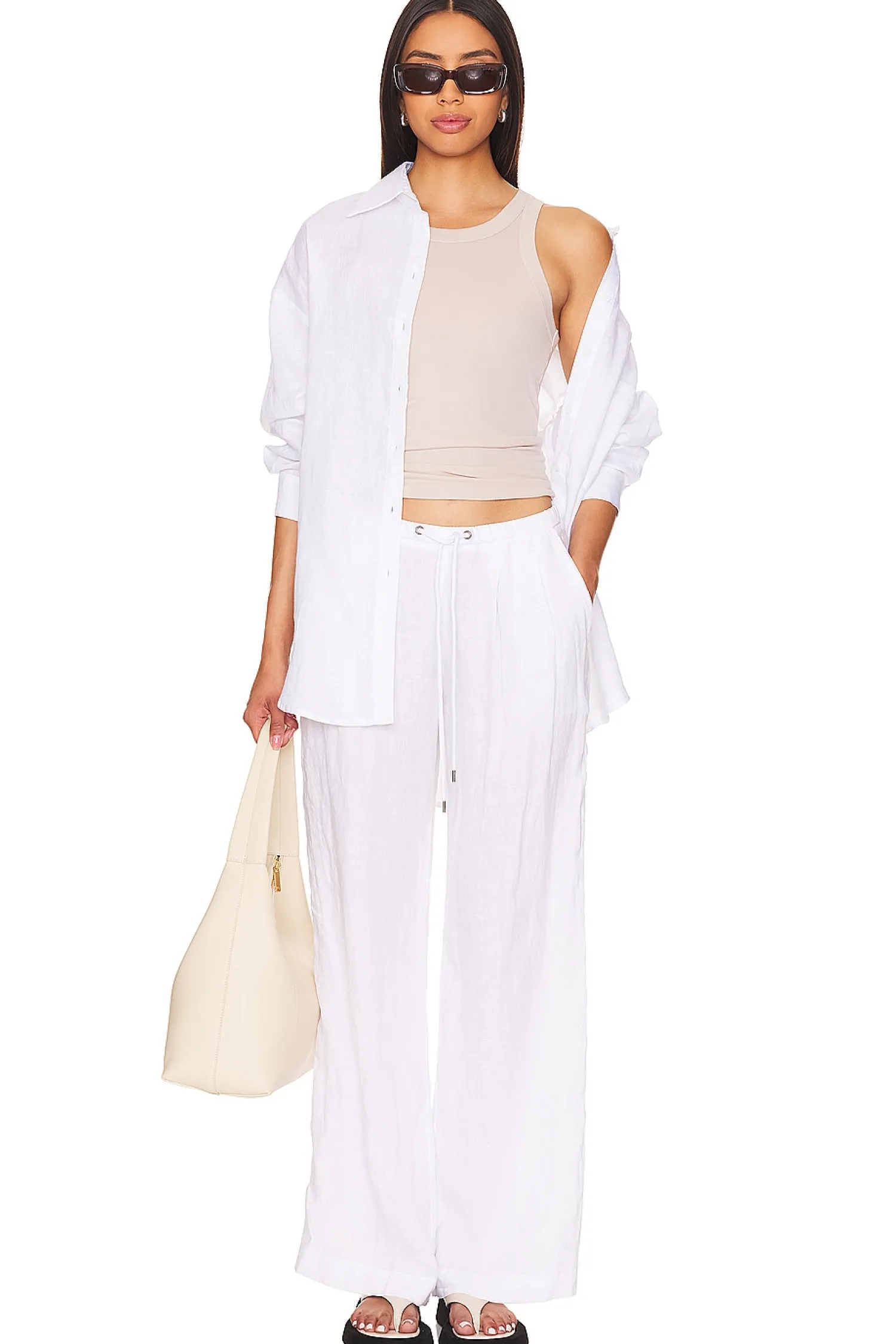 Women James Perse Pants>Wide Leg Relaxed Linen Pant