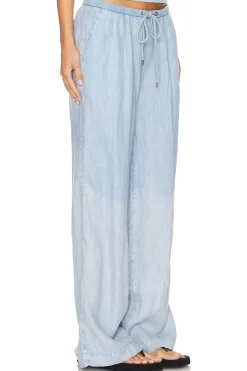 Women James Perse Loungewear>Wide Leg Relaxed Linen Pant
