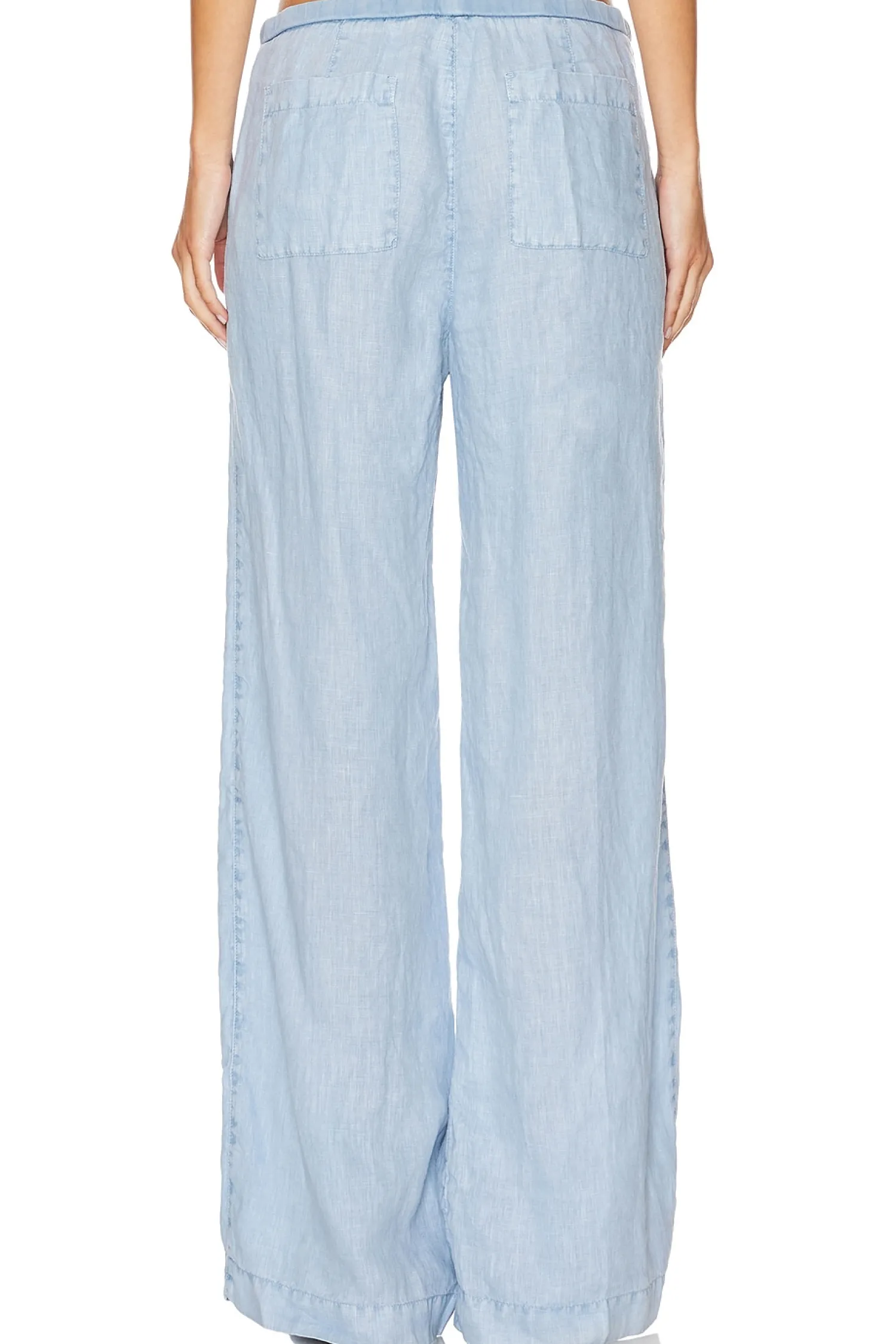 Women James Perse Loungewear>Wide Leg Relaxed Linen Pant