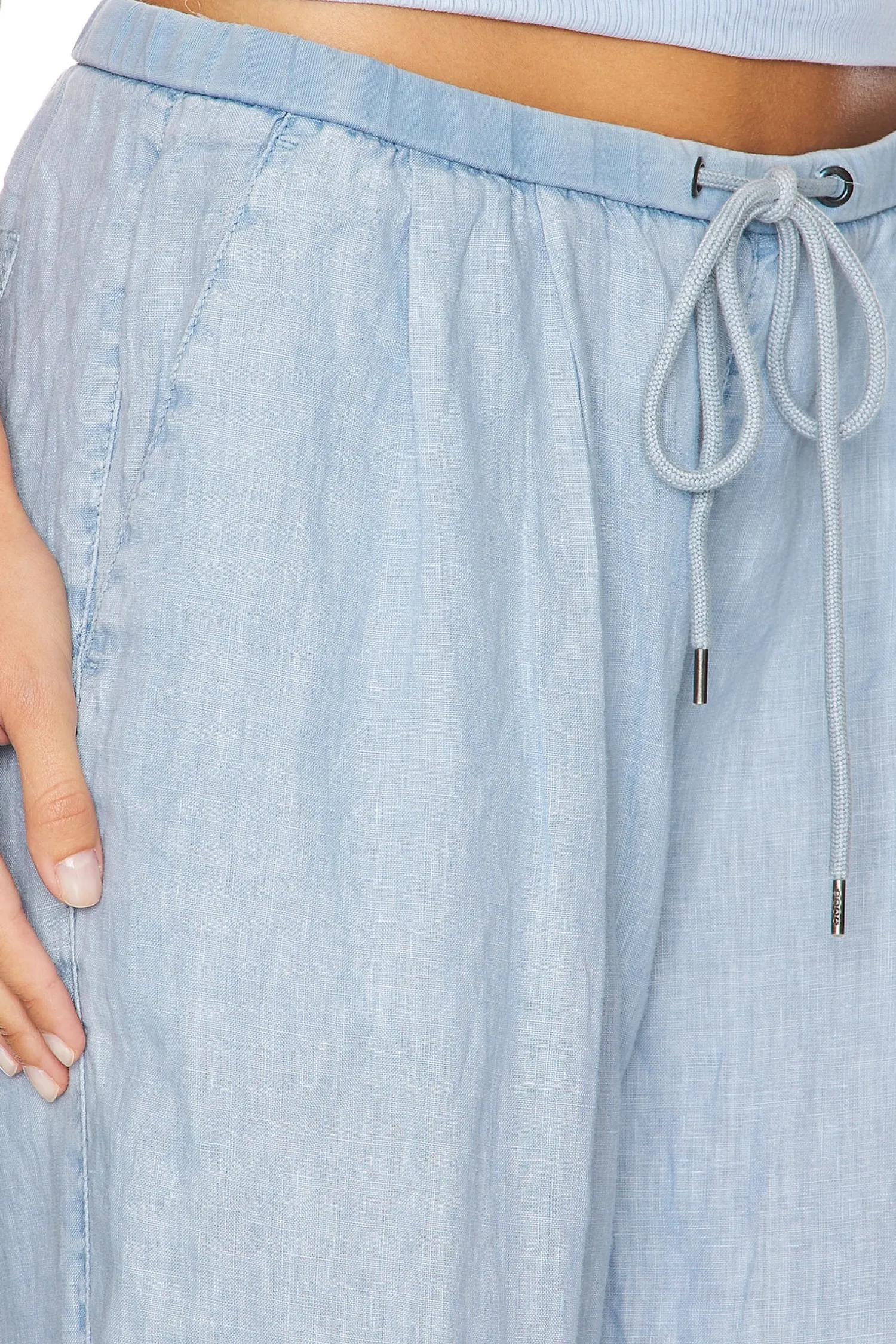 Women James Perse Loungewear>Wide Leg Relaxed Linen Pant
