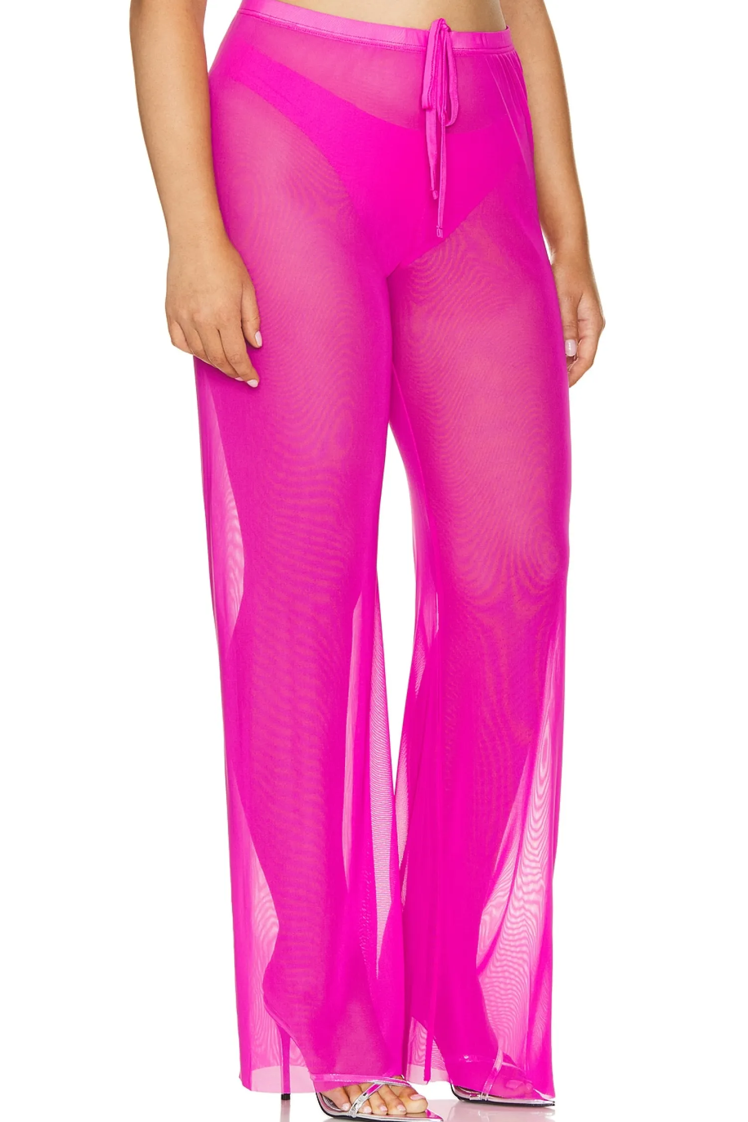 Women Good American Pants>Wide Mesh Pants