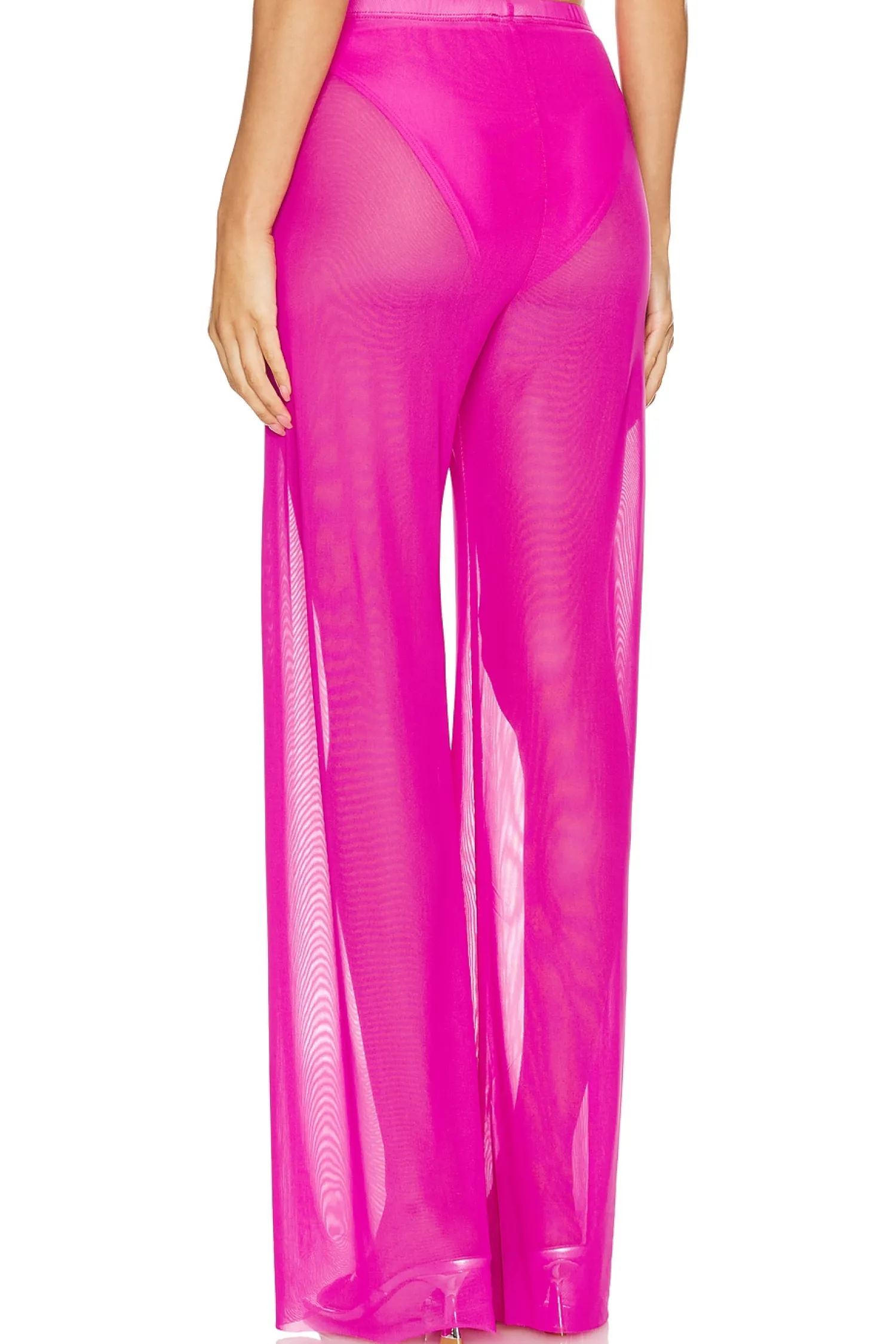 Women Good American Pants>Wide Mesh Pants