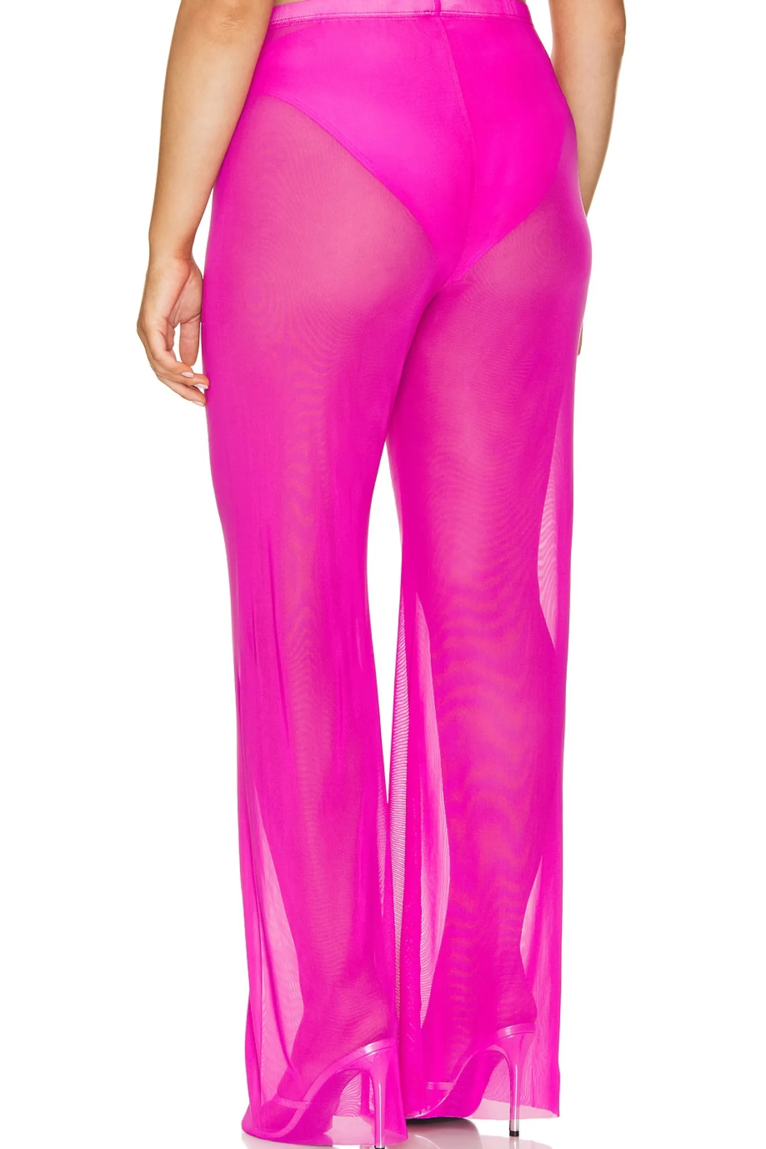 Women Good American Pants>Wide Mesh Pants
