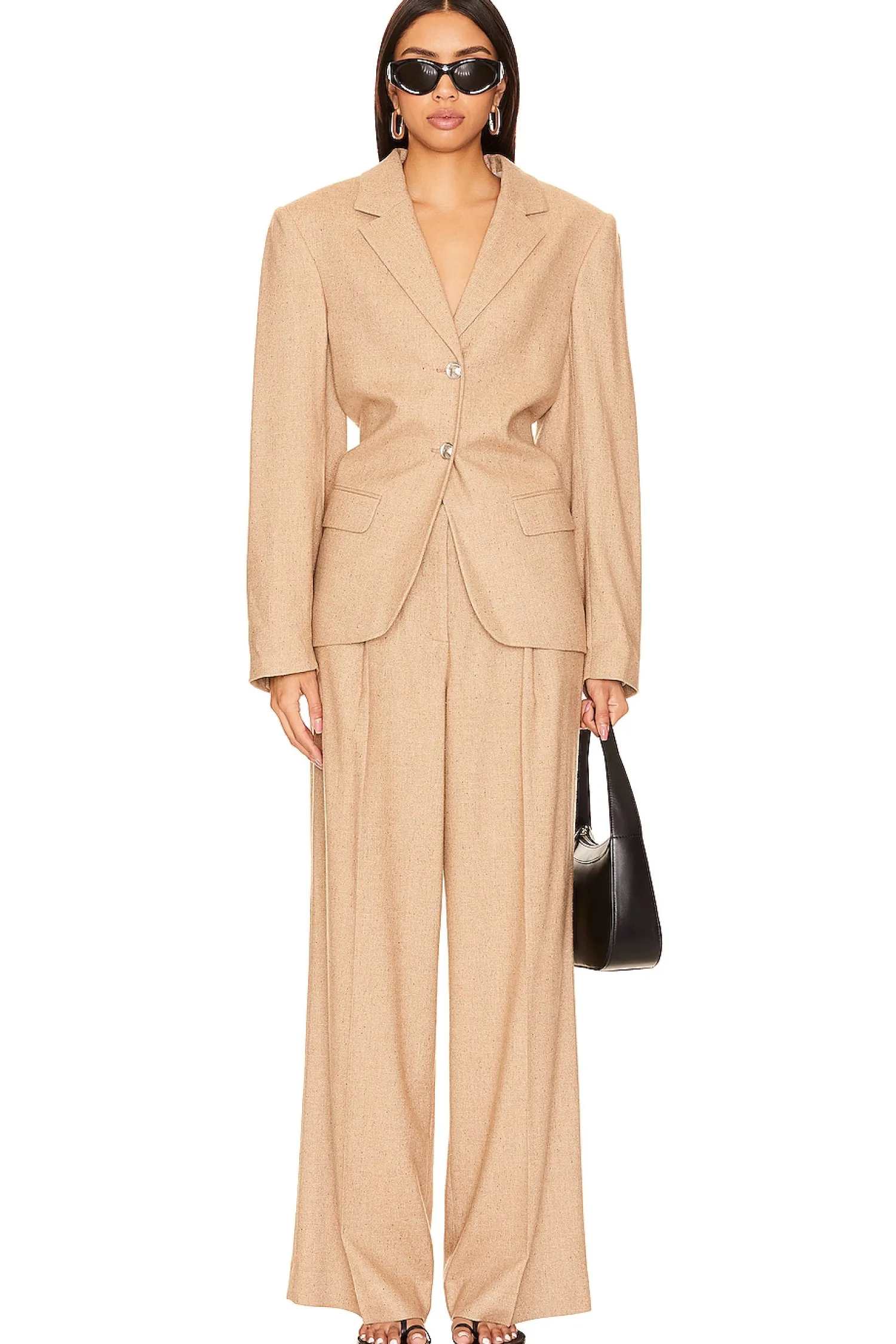 Women REMAIN Pants>Wide Pant With Eyelet Belt