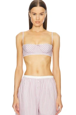 Women Helsa Lingerie & Sleepwear>Wide Stripe Poplin Bra