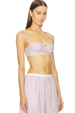 Women Helsa Lingerie & Sleepwear>Wide Stripe Poplin Bra