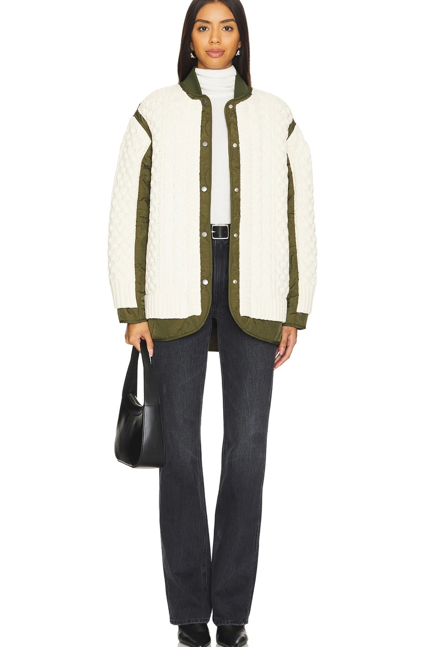 Women Rag & Bone Jackets & Coats>Winnie Mixed Media Jacket