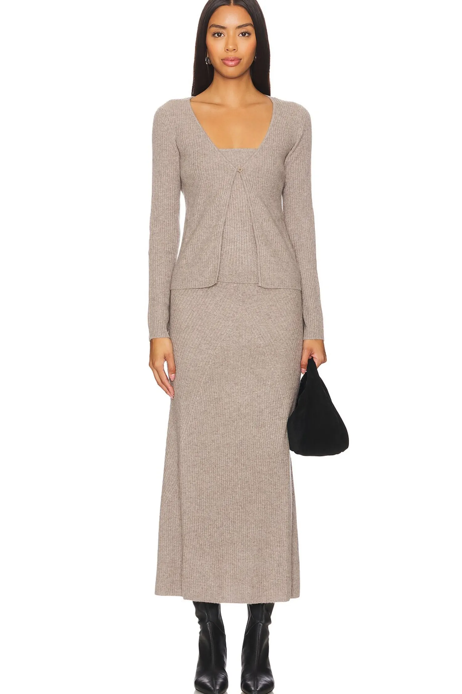 Women NAADAM Matching Sets>Wool Cashmere Ribbed Convertible Cami