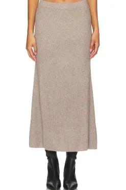 Women NAADAM Matching Sets>Wool Cashmere Ribbed Everyday Skirt