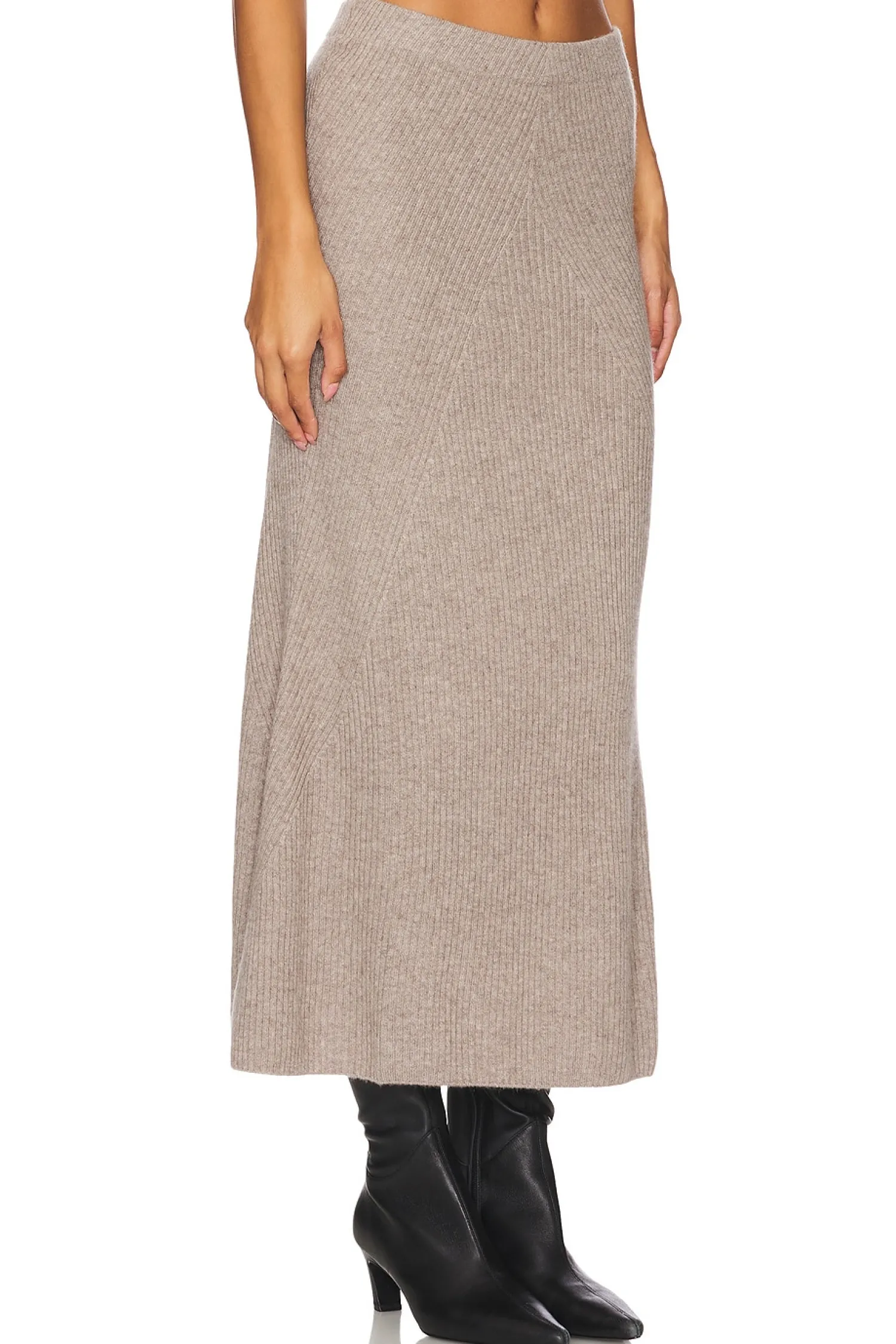 Women NAADAM Matching Sets>Wool Cashmere Ribbed Everyday Skirt