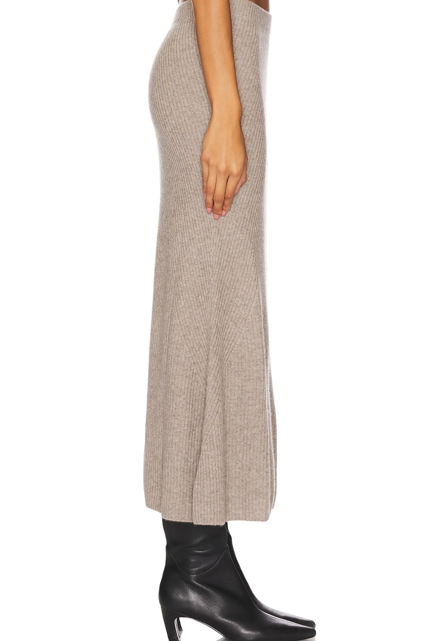Women NAADAM Matching Sets>Wool Cashmere Ribbed Everyday Skirt
