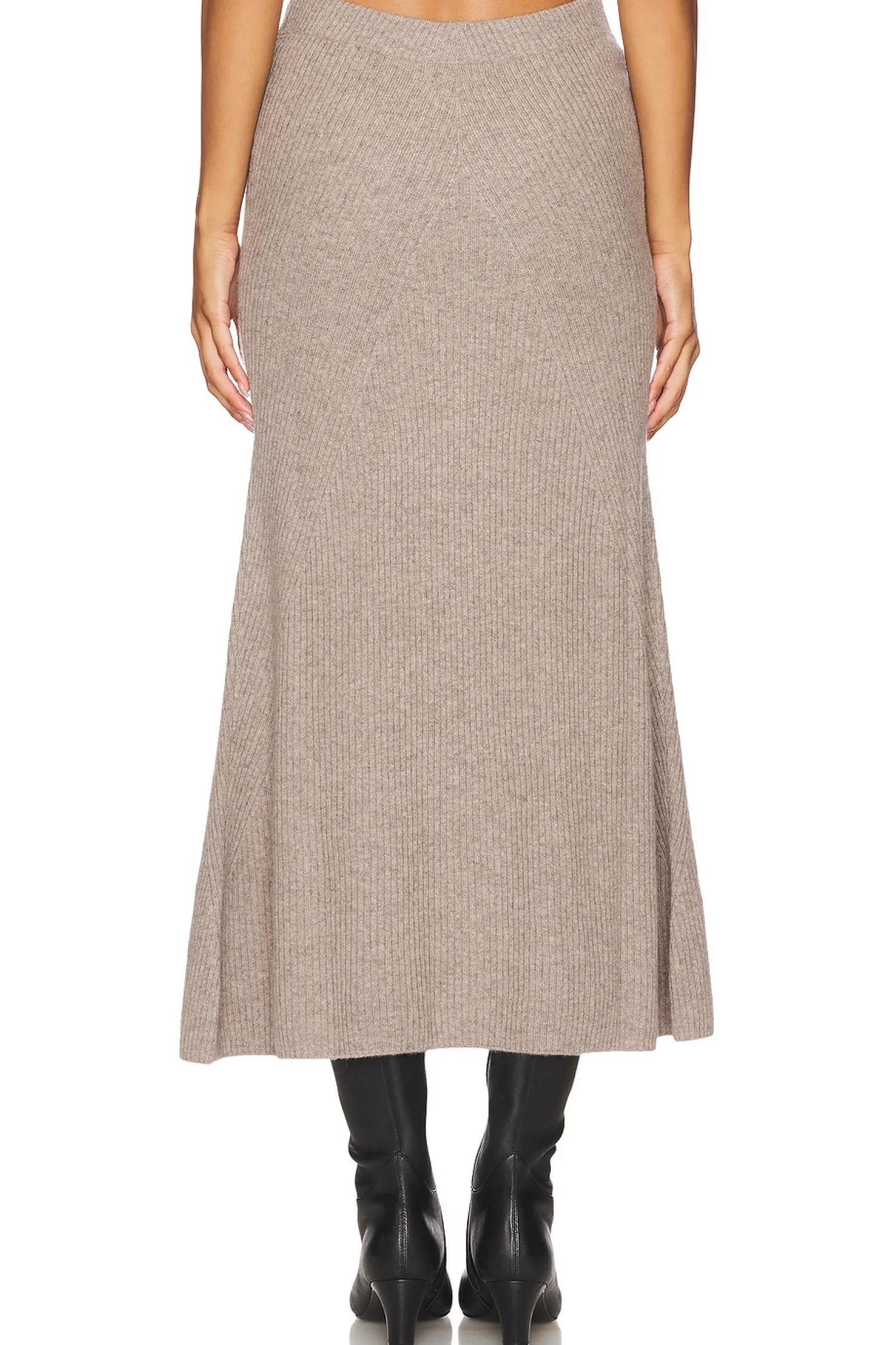 Women NAADAM Matching Sets>Wool Cashmere Ribbed Everyday Skirt