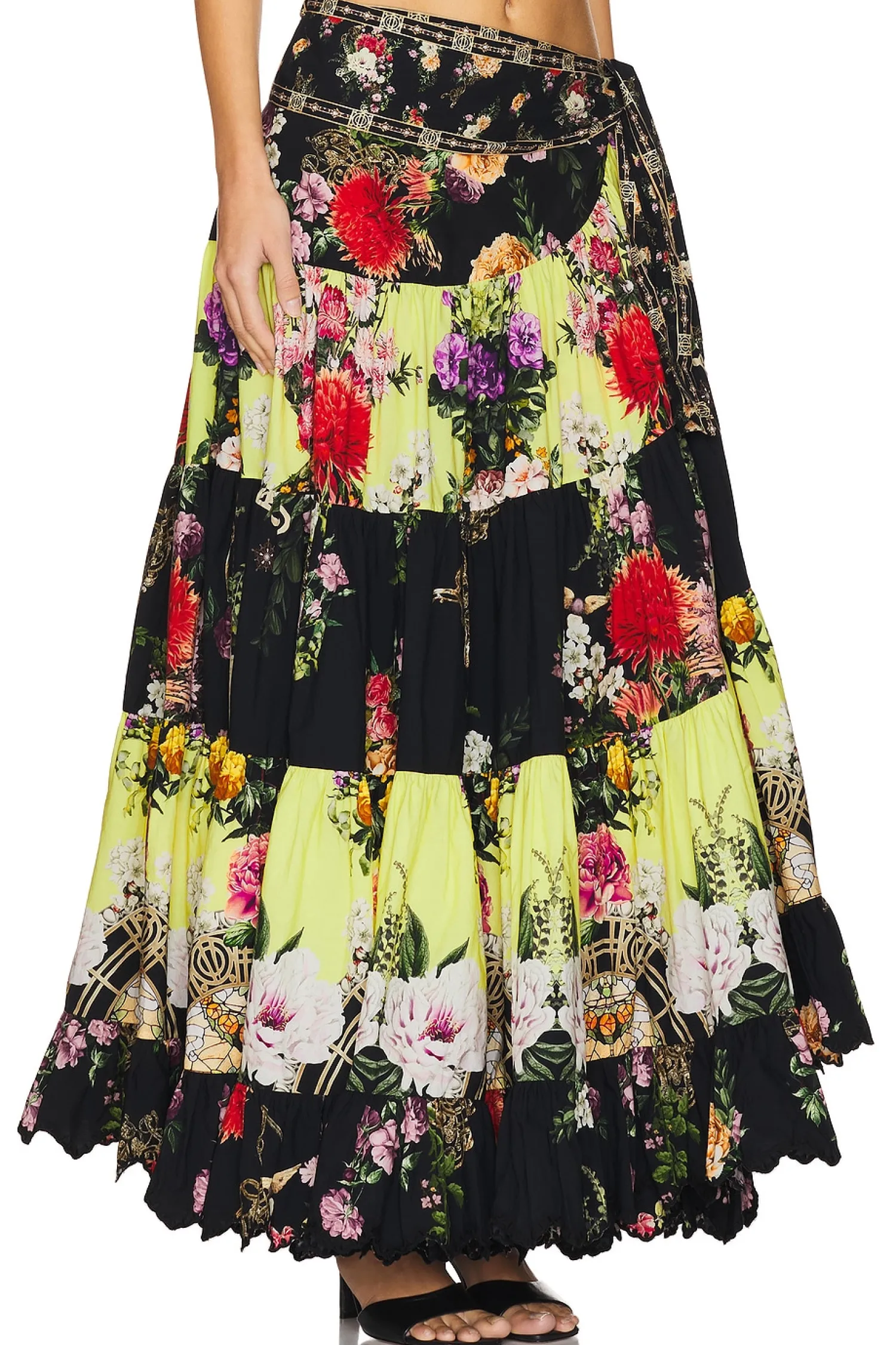 Women Camilla Matching Sets>Wrap Skirt With Gathered Panels