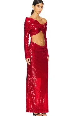 Women MARRKNULL Dresses>Wrapped Maxi Dress