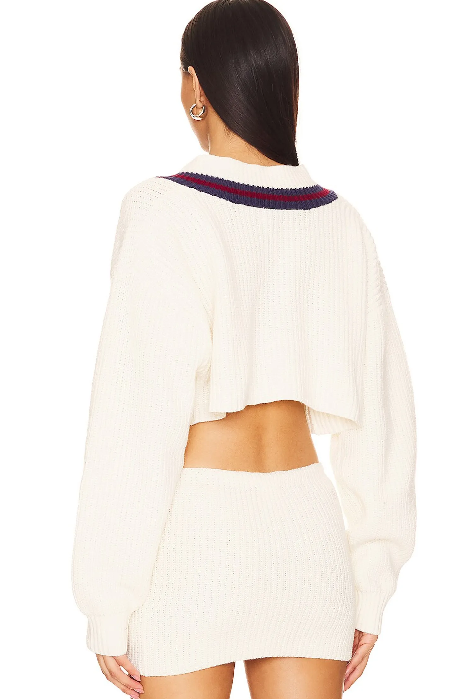 Women Champion Matching Sets>X DANIELLE GUIZIO Crop Rib Knit Pullover Sweater