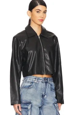 Women superdown Jackets & Coats>x Emily Gemma Gabriella Faux Leather Jacket