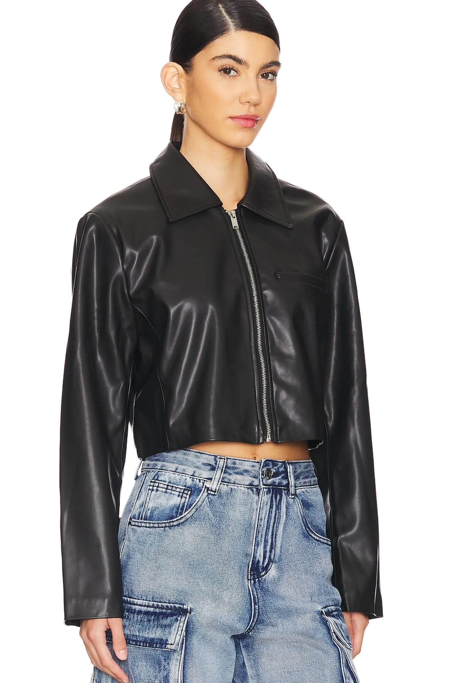 Women superdown Jackets & Coats>x Emily Gemma Gabriella Faux Leather Jacket