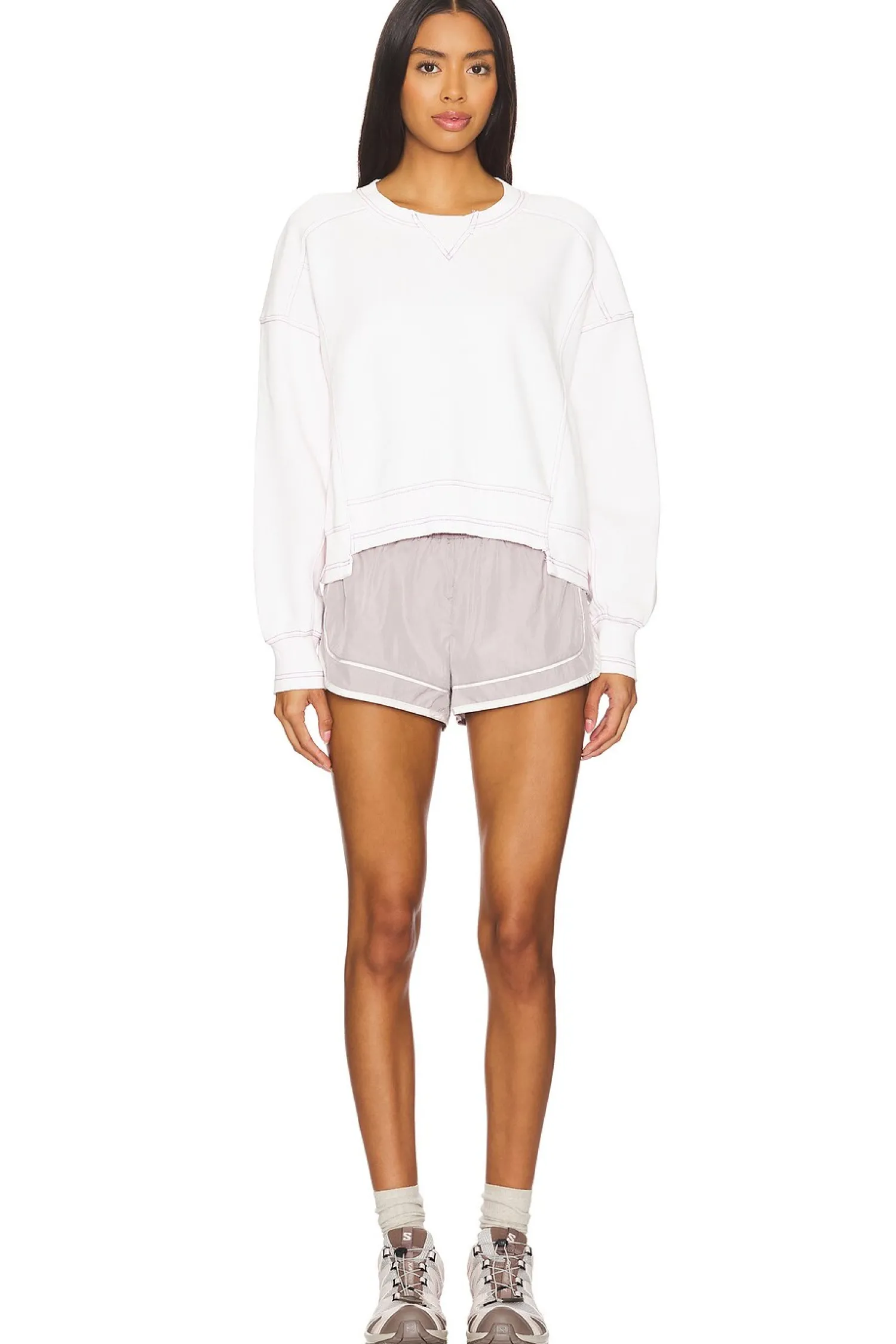 Women Free People Loungewear>X FP Movement Intercept Pullover In Rose Wash
